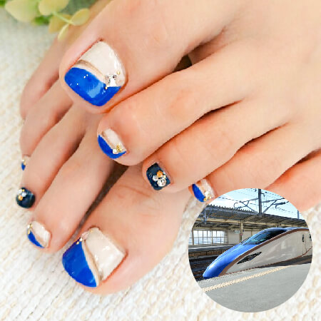 ご当地ネイル：「新幹線」